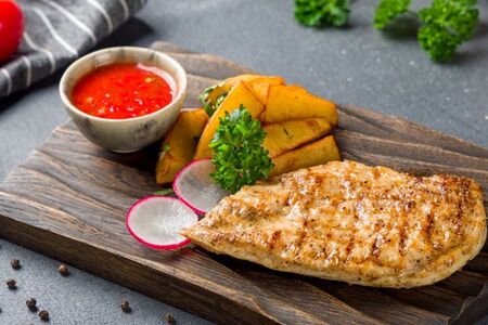 Куриное филе с овощами