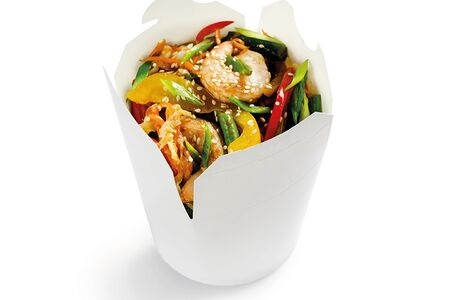 Wok Рис с креветкой в соусе терияки