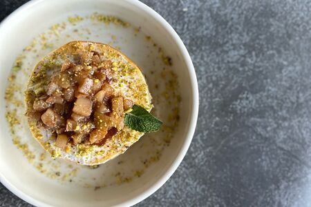 Панкейки Груша-рикотта