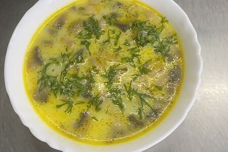 Сливочно-грибной суп