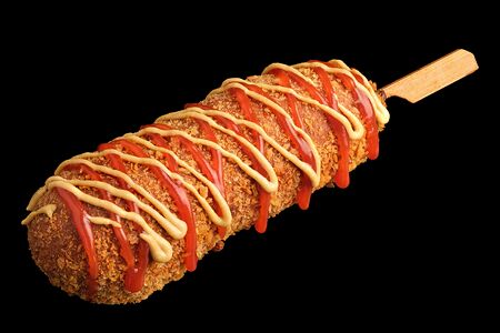 Корн-дог с сыром и сосиской