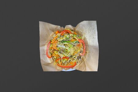 Вок со стеклянной лапшой и говядиной