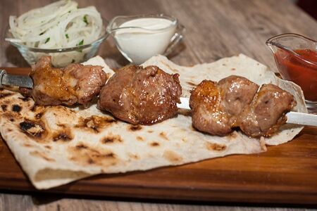 Шашлык из куриного филе