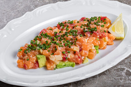 Тартар из лосося