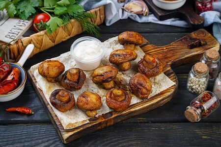 Шампиньоны на углях