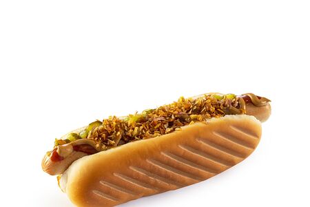 Гриль-дог с сосиской куриной