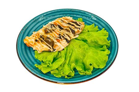 Филе куриное с грибами и ветчиной