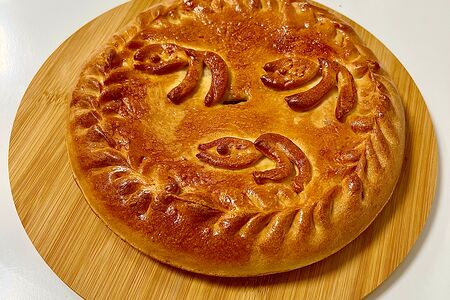 Пирог дрожжевой с капустой и рыбой