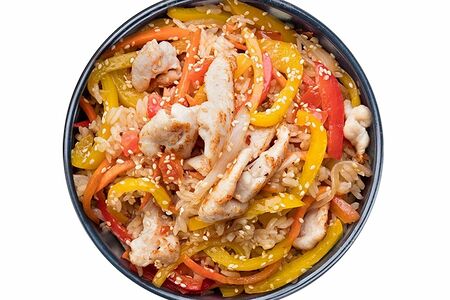 Рис с курицей