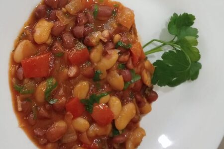 Лобио с болгарским перцем