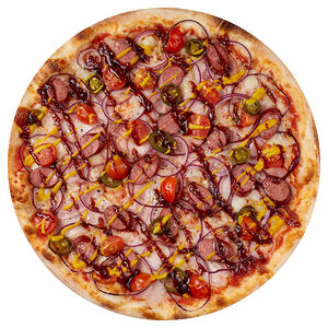 Пицца с копчеными колбасками 31 см