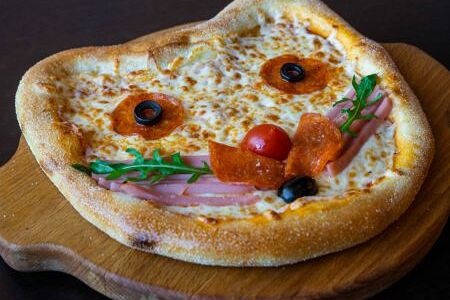 Пицца детская рисовый кот