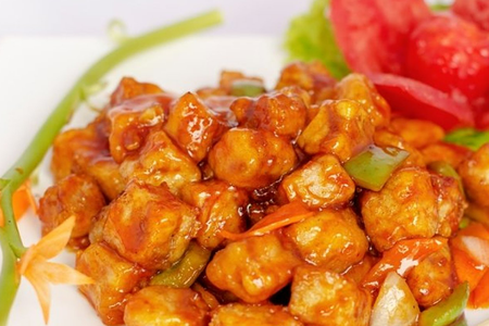 610 Минтай в кисло-сладком соусе