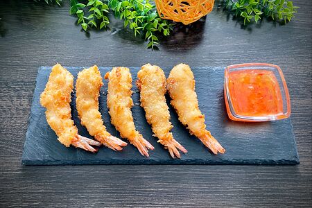 Креветки темпура