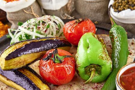 Ассорти из овощей на мангале