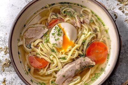 Суп с томленой индейкой