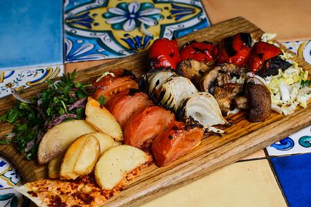 Овощи на углях