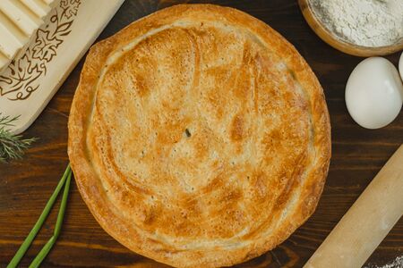 Туркменский пирог сладкий с сухофруктами