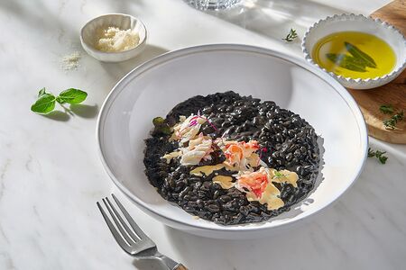 Ризотто с мясом камчатского краба