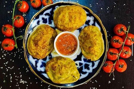 Манты жареные