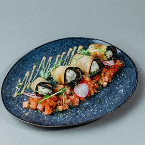 Рулетики из баклажанов