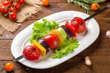 Овощи на мангале