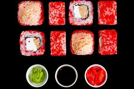 Запеченный мини-ролл со снежным крабом