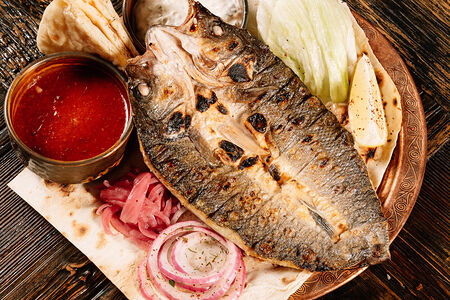 Сибас на гриле