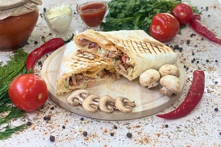 Шаурма с грибами