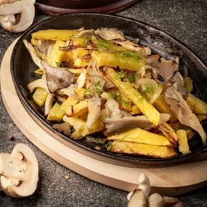 Картофель, жаренный с грибами