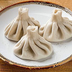 Вареные хинкали с говядиной и свининой