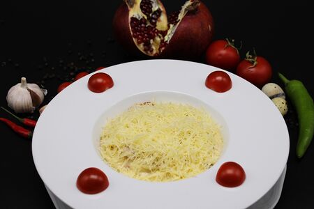 Паста карбонара с беконом