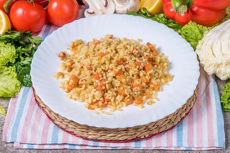 Булгур с овощами