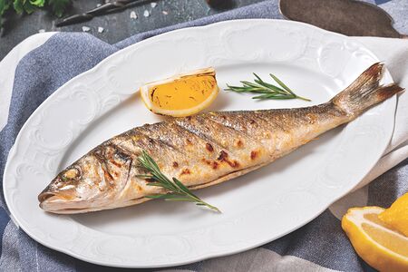 Сибас на углях