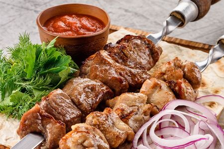 Шашлык из филе цыпленка