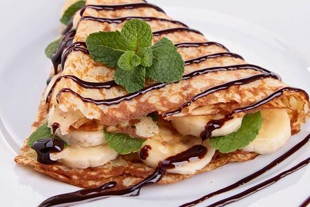 Креп с нутеллой и бананом 2 шт