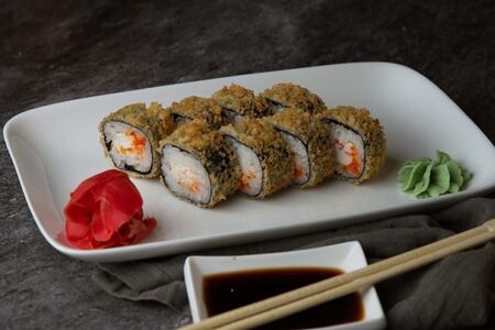 Жареный с креветкой