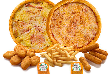 Детское Комбо 2 пиццы и закуски мини