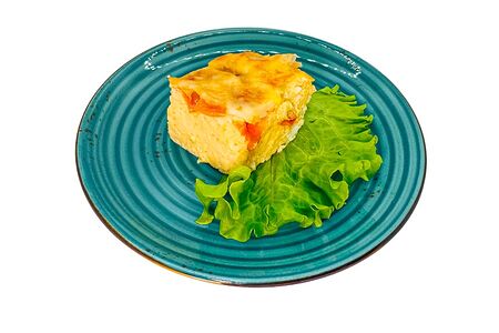 Омлет с сыром и помидорами