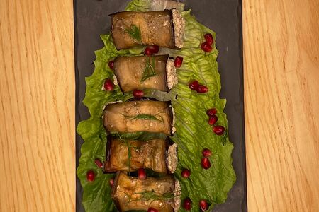 Рулеты из баклажанов