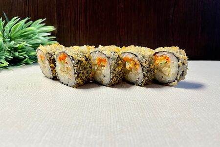 Калифорния темпура с окунем