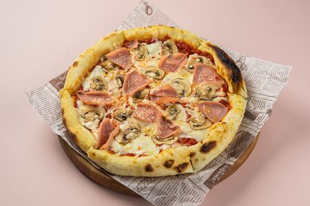 С ветчиной и грибами