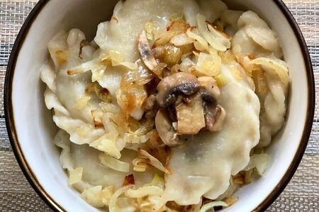 Вареники с картофелем и грибами