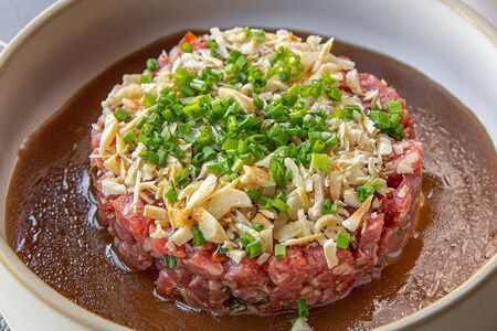 Тартар из мраморной говядины