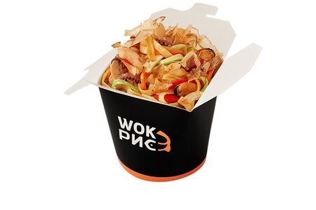 Морепродукты со стружкой тунца в устричном соусе