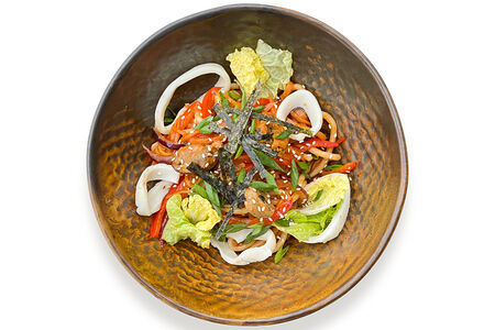 Вок-лапша с морепродуктами