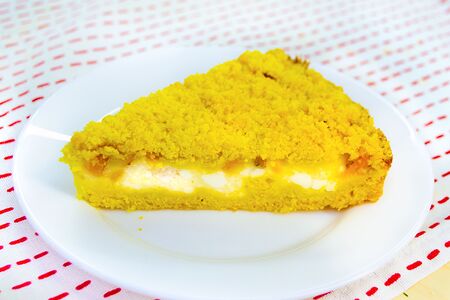 Пирог творожно-манговый