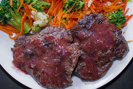 Печень в гранатовом соусе