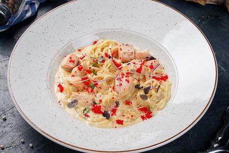 Паста с семгой