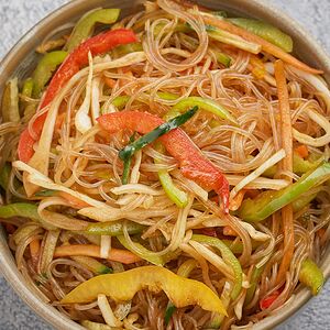 Տապակած Ֆն Սե բանջարեղենով